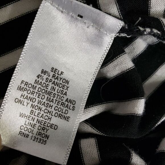 Socialite Womens Mini Dress Size Medium Striped Black White Halter Back Scoop - Picture 7 of 7